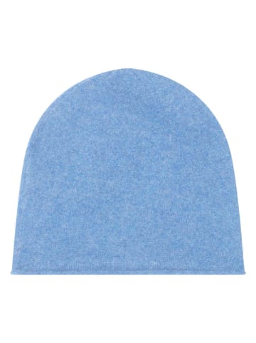 Perfect Cashmere Kaszmirowa czapka "June" w kolorze błękitnym