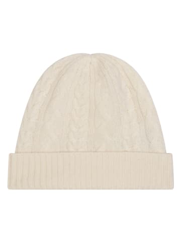 Perfect Cashmere Kaszmirowa czapka "Popi" w kolorze kremowym