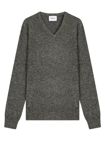 Perfect Cashmere Kasjmieren trui "Alexander" zwart/wit