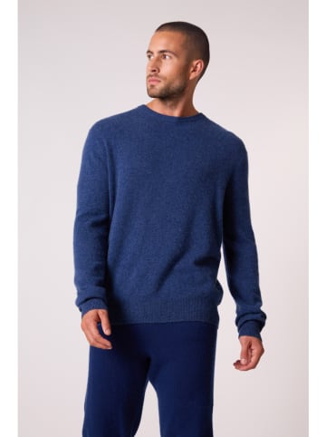 Perfect Cashmere Kaszmirowy sweter "Blake" w kolorze niebieskim