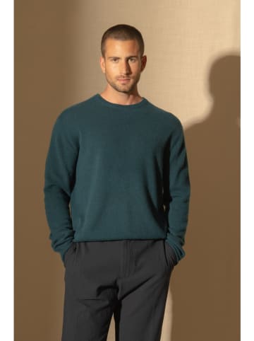 Perfect Cashmere Kaszmirowy sweter "Blake" w kolorze morskim