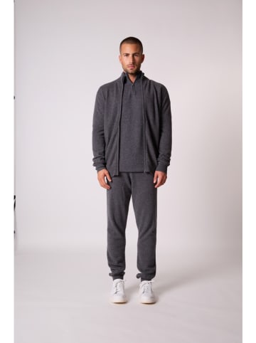 Perfect Cashmere Kasjmieren vest "Cody" antraciet