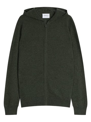 Perfect Cashmere Kaszmirowy kardigan w kolorze khaki