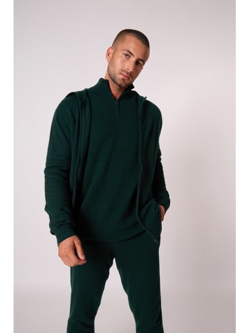 Perfect Cashmere Kasjmieren vest "Eldo" donkergroen