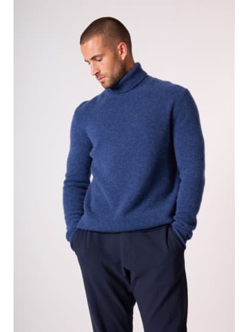 Perfect Cashmere Kaschmir-Rollkragenpullover "Marius" in Blau