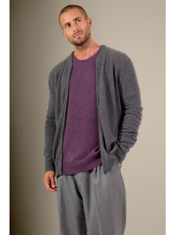 Perfect Cashmere Kasjmieren vest "Polnoon" antraciet