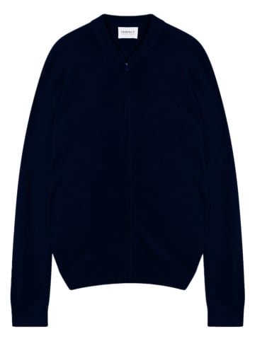 Perfect Cashmere Kasjmieren vest "Polnoon" donkerblauw