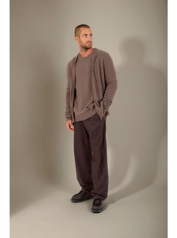 Perfect Cashmere Kaszmirowy kardigan "Polnoon" w kolorze szarobrązowym