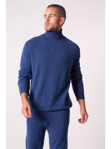 Perfect Cashmere Kasjmieren coltrui "Trevor" blauw