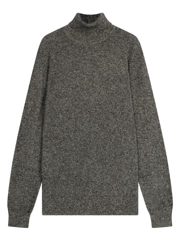 Perfect Cashmere Kaszmirowy golf "Trevor" w kolorze biało-czarnym