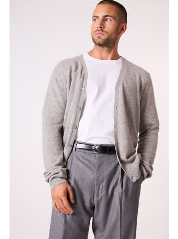 Perfect Cashmere Kasjmieren vest "Errol" lichtgrijs