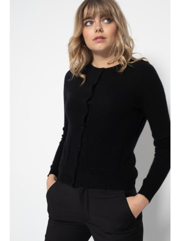 Perfect Cashmere Kaszmirowy kardigan "Amy" w kolorze czarnym