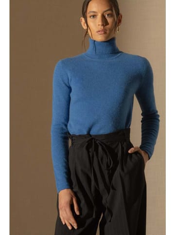 Perfect Cashmere Kasjmieren coltrui "Ashley" blauw