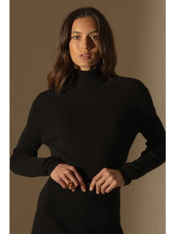 Perfect Cashmere Kaschmir-Rollkragenpullover "Elly" in Schwarz