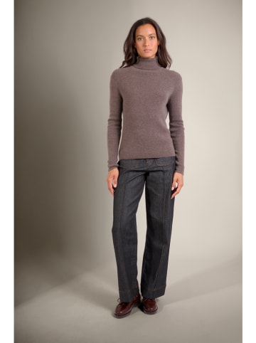 Perfect Cashmere Kasjmieren coltrui "Elly" taupe