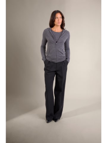 Perfect Cashmere Kaszmirowy kardigan "Emma" w kolorze antracytowym