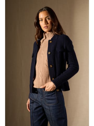 Perfect Cashmere Kaszmirowy kardigan "Friume" w kolorze granatowym