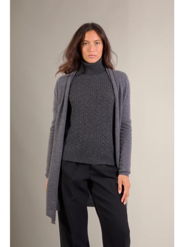 Perfect Cashmere Kaszmirowy kardigan "Kara" w kolorze antracytowym