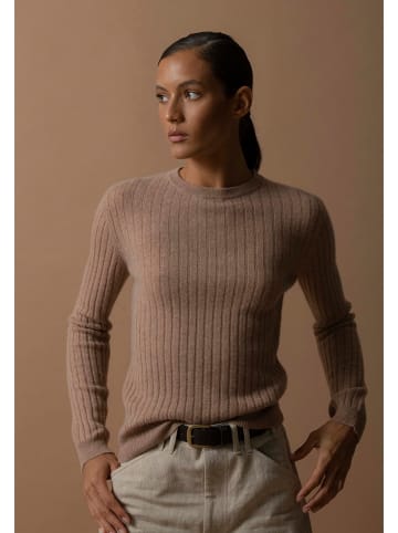 Perfect Cashmere Kaszmirowy sweter "Kylie" w kolorze karmelowym