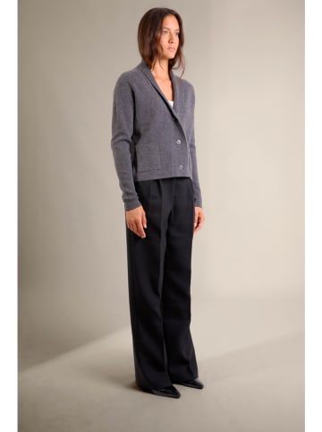 Perfect Cashmere Kasjmieren vest "Mila" antraciet