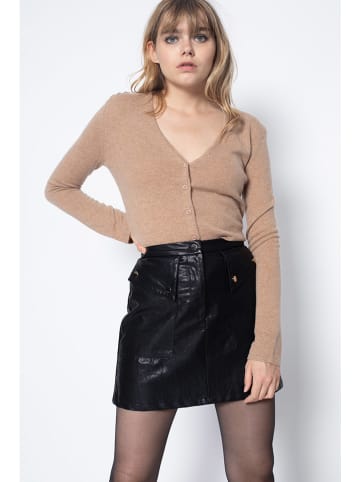 Perfect Cashmere Kaszmirowy kardigan "Paige" w kolorze cielistym