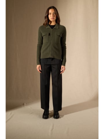 Perfect Cashmere Kaschmir-Cardigan "Sara" in Khaki