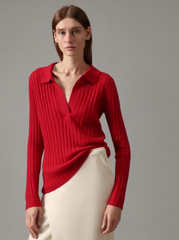 Perfect Cashmere Kaszmirowy golf "Skamar" w kolorze czerwonym