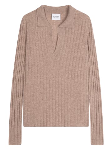 Perfect Cashmere Kasjmieren trui "Skamar" taupe
