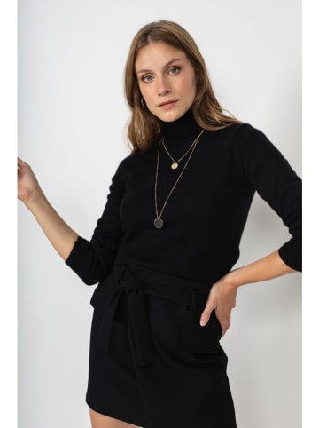 Perfect Cashmere Kaszmirowy golf "Willow" w kolorze czarnym