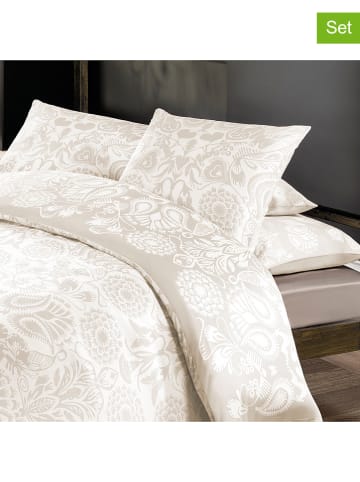 CXL by Christian Lacroix 2-delige set: satijnen kussenslopen beige