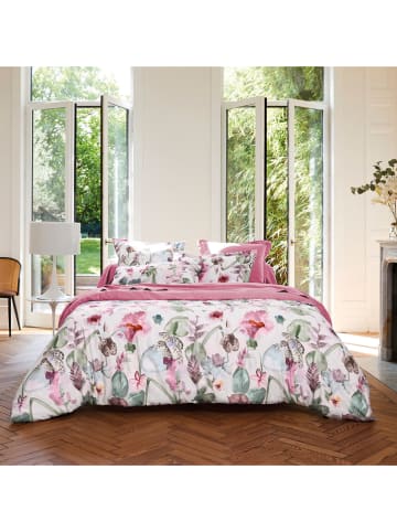 CXL by Christian Lacroix Satin-Kissenbezug in Rosa/ Weiß