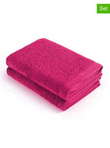 CXL by Christian Lacroix 2-delige set: keukenhanddoeken fuchsia