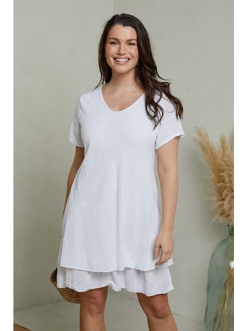 Curvy Lady Kleid in Weiß