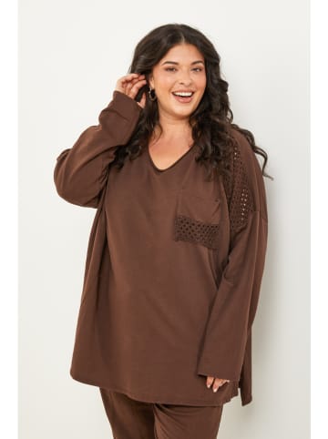 Curvy Lady Longsleeve bruin