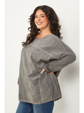 Curvy Lady Longsleeve antraciet