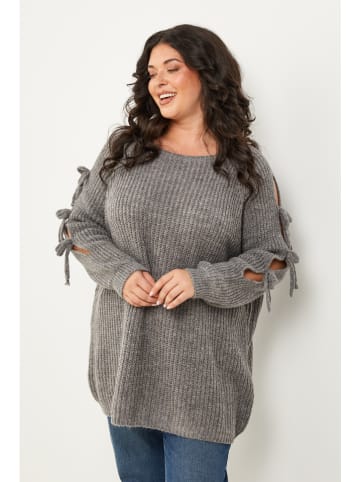 Curvy Lady Pullover in Grau