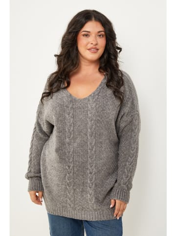 Curvy Lady Pullover in Grau
