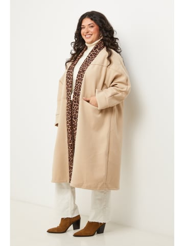 Curvy Lady Tussenmantel beige