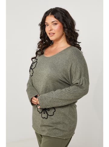 Curvy Lady Longsleeve kaki