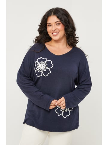 Curvy Lady Longsleeve in Dunkelblau