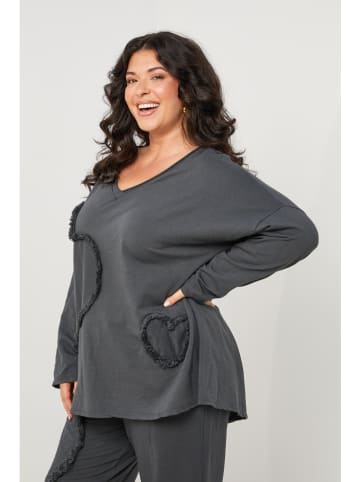 Curvy Lady Longsleeve antraciet