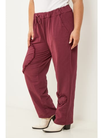 Curvy Lady Broek bordeaux