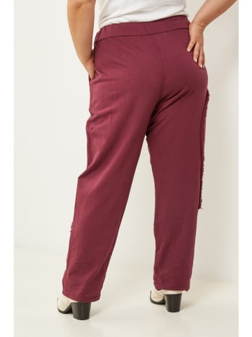 Curvy Lady Broek bordeaux