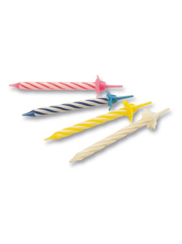 Guardini 36-delige set: verjaardagskaarsen en Kaarshouder meerkleurig