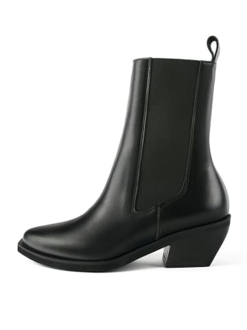 loft37 Leren chelseaboots "Round The World" zwart