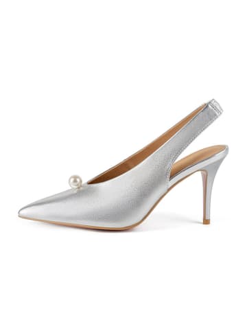 loft37 Leder-Pumps "Come Across" in Silber