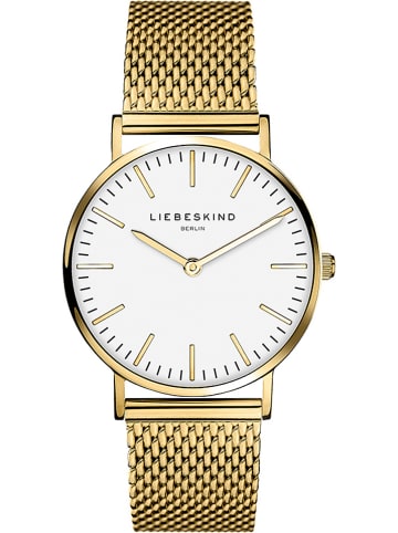 Liebeskind Quarzuhr in Gold/ Weiß