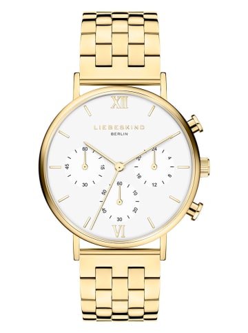 Liebeskind Chronograaf goudkleurig/wit