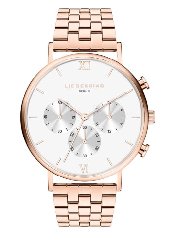 Liebeskind Chronograaf roségoudkleurig/wit
