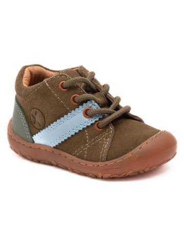 bisgaard Leder-Barfußschuhe "Hale" in Khaki